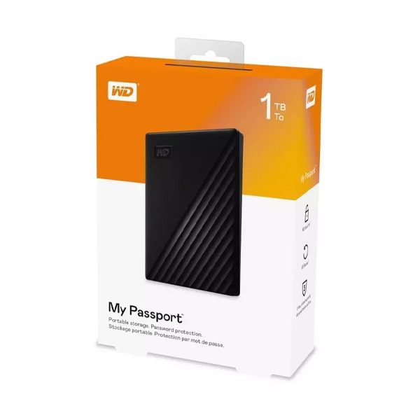 هارد دیسک اکسترنال وسترن دیجیتال مدل HDD My Passport ظرفیت 1 ترابایت