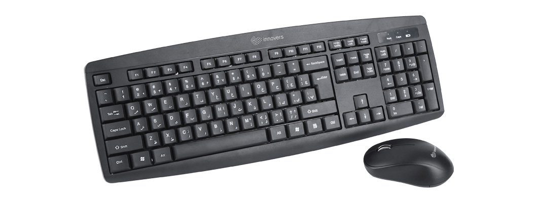 کیبورد و ماوس بی سیم اینوورس مدل IMK-222
